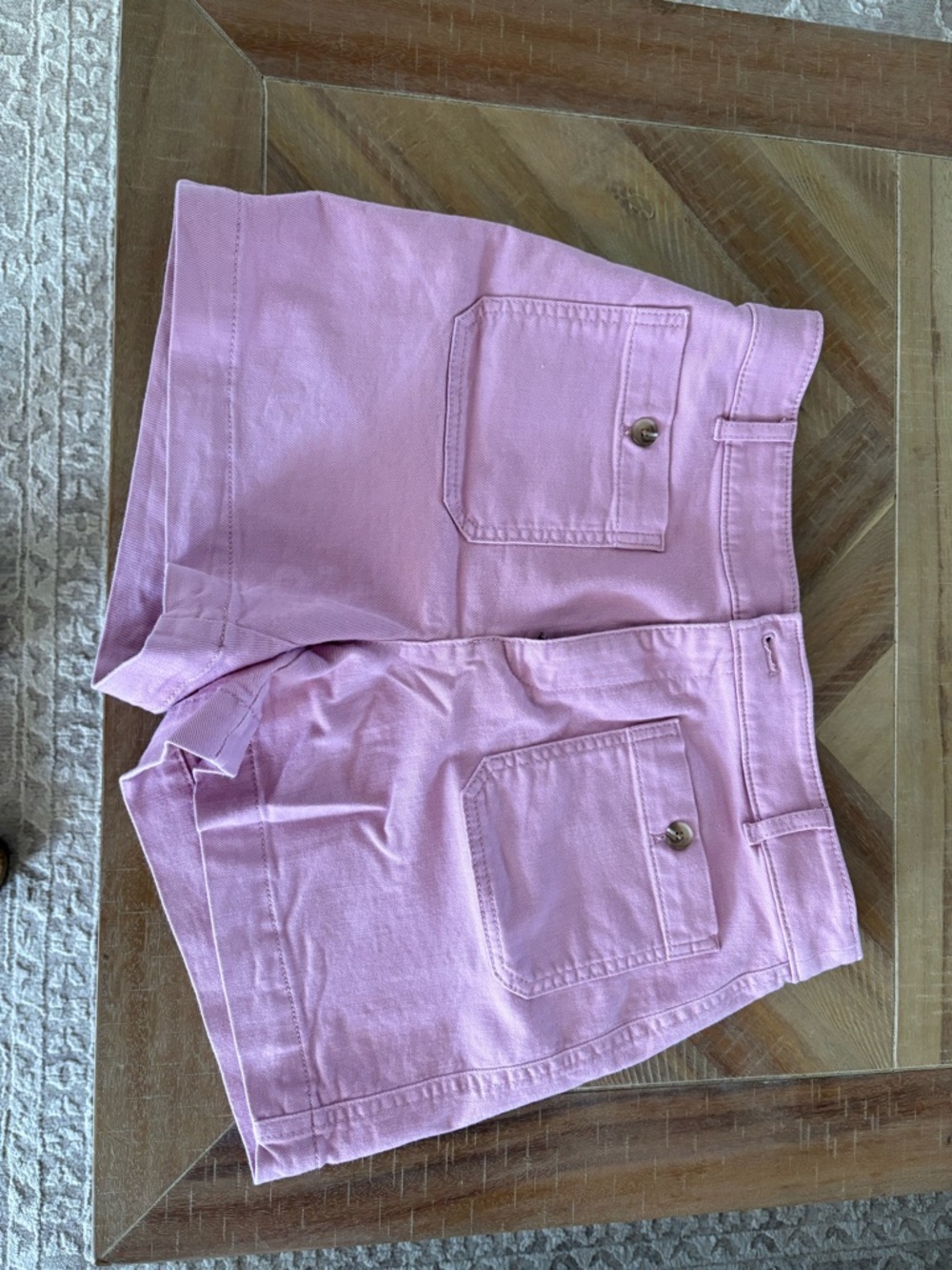 LOFT Pastel Pink Pocket Jean Shorts